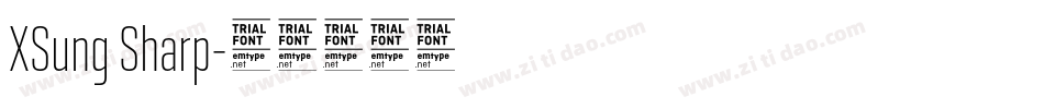 XSung Sharp字体转换